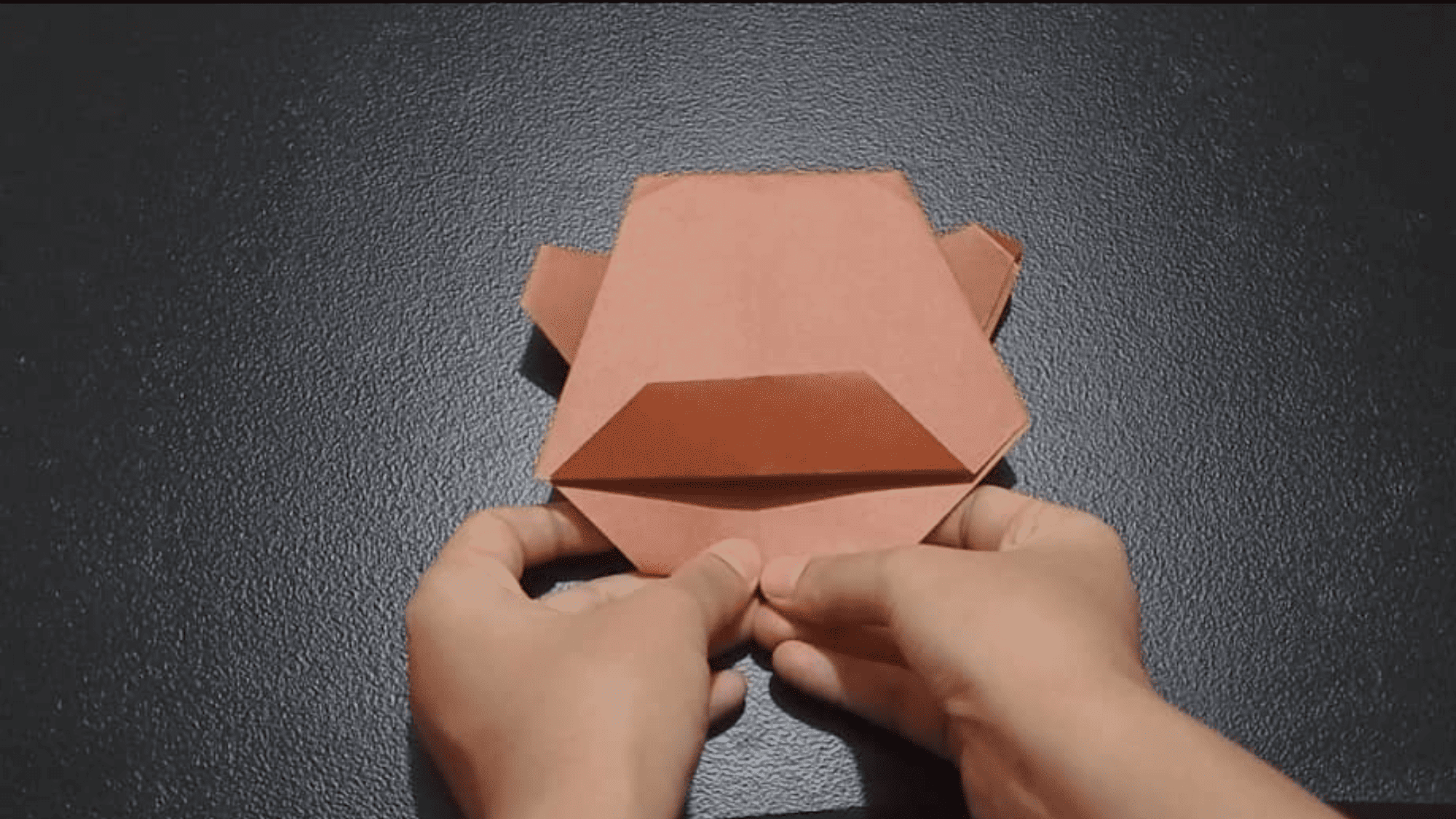 origami bear face instructions step 8