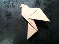 how to make origami dove step by step