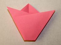 Easy Origami Tulip Step 7