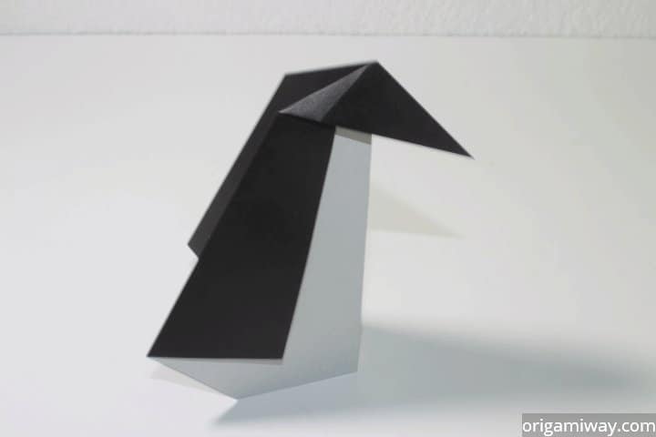 How To Make A Penguin Out Of Paper Easy Origami Penguin