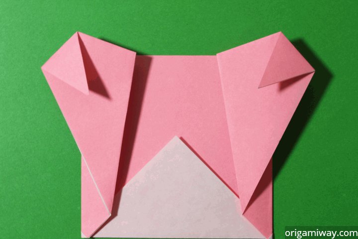 Easy Origami Teddy Bear Step 9