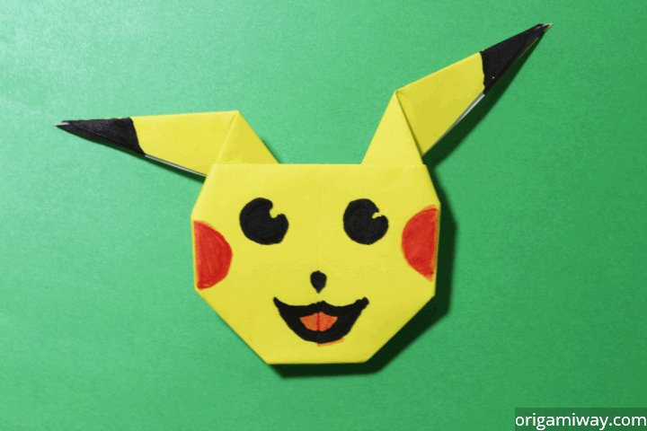 Easy Origami Paper Pikachu Tutorial - Easy Pokemon