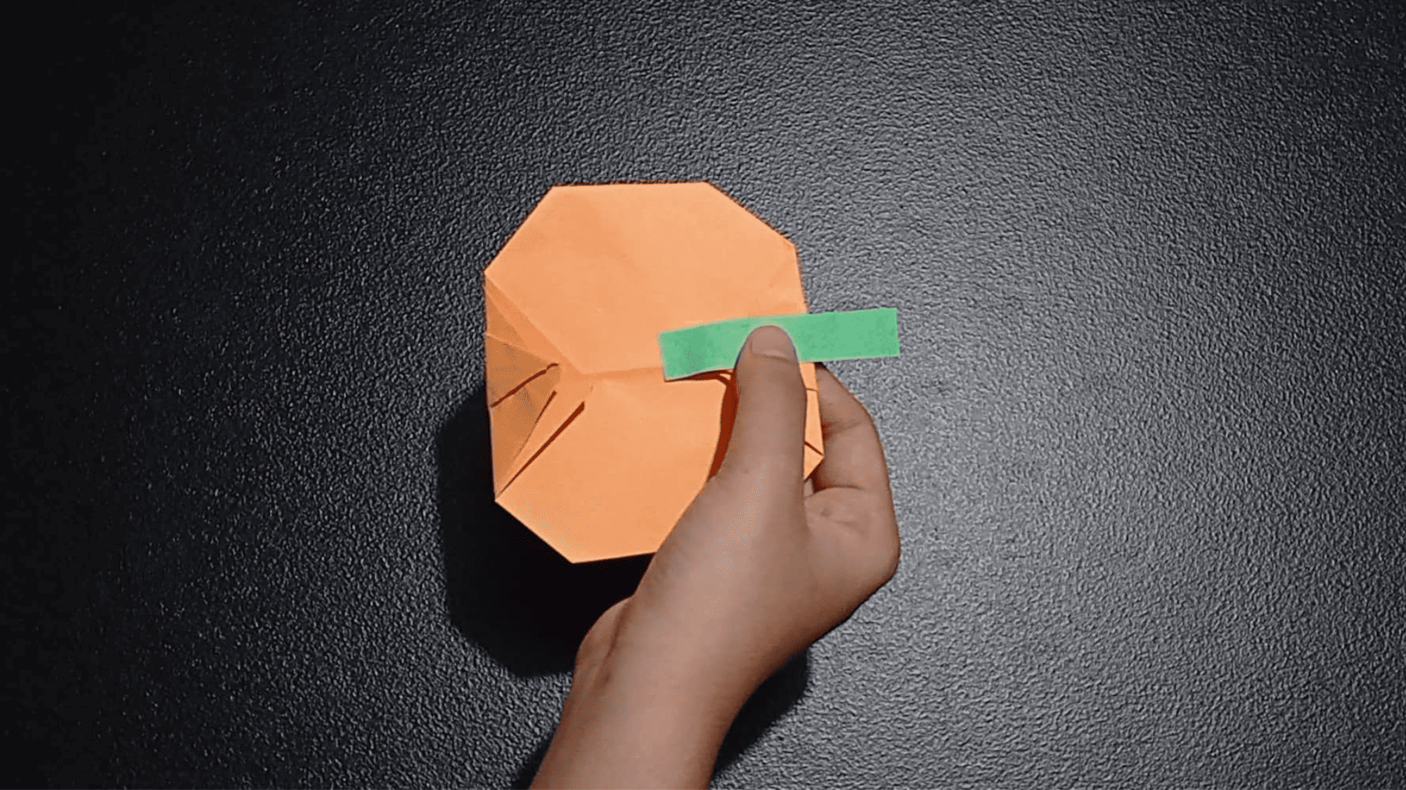 origami pumpkin instructions step 13.5