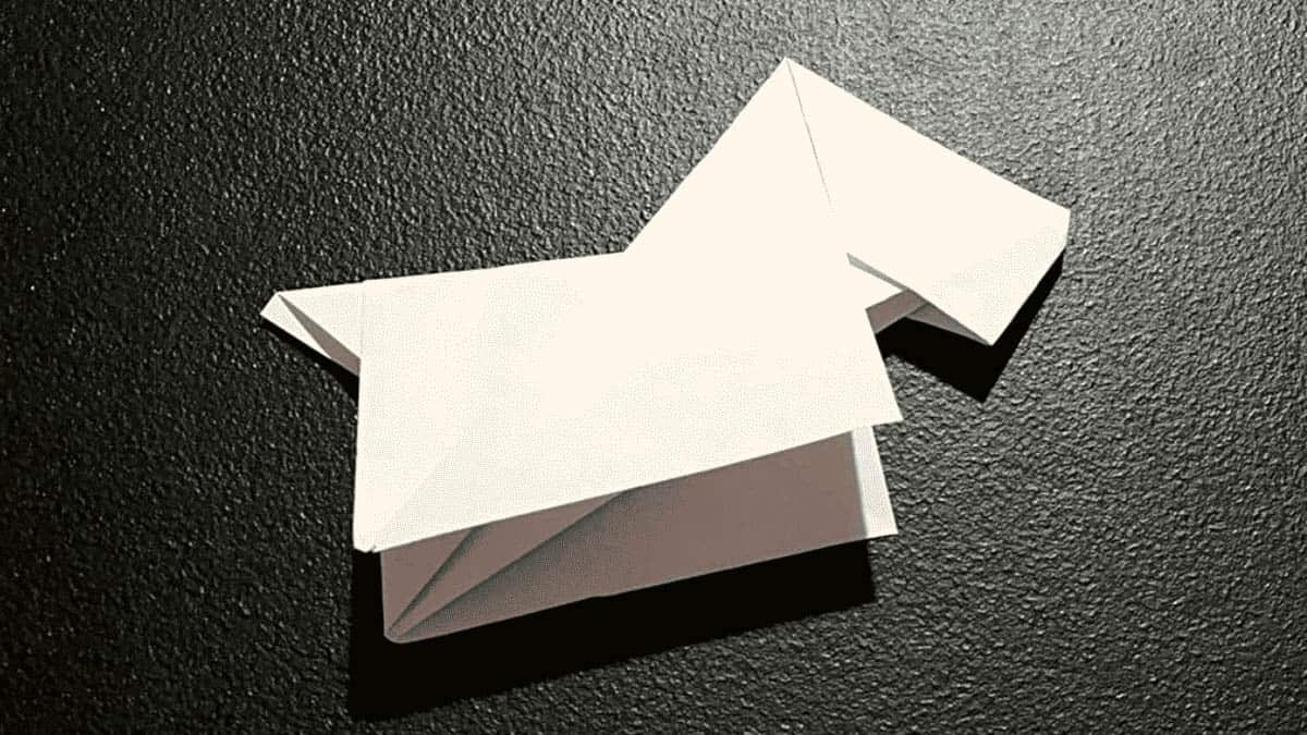 origami scottie dog instructions step 10.4