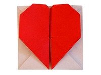 Origami Secret Heart Message Instructions