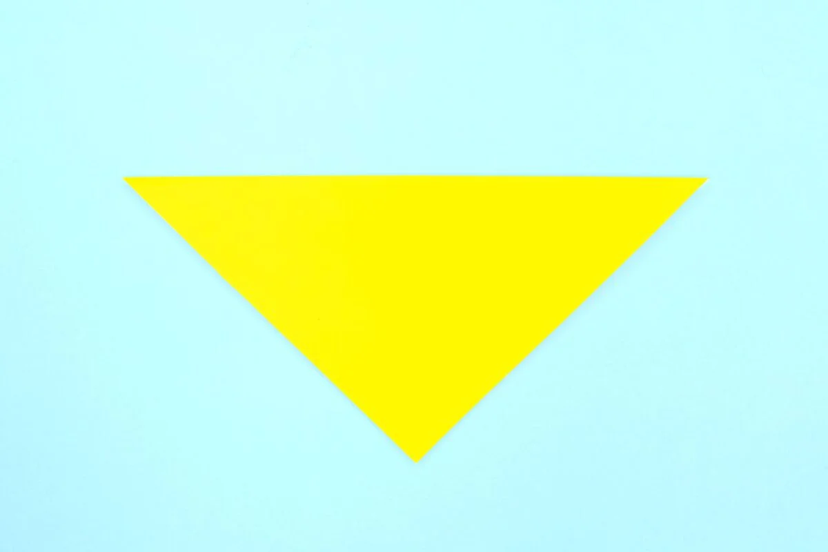 Banana origami step 3