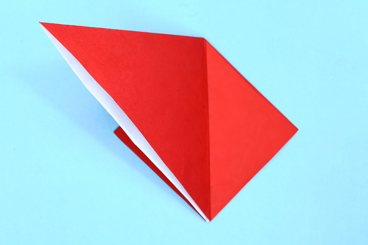 Crane origami step 09