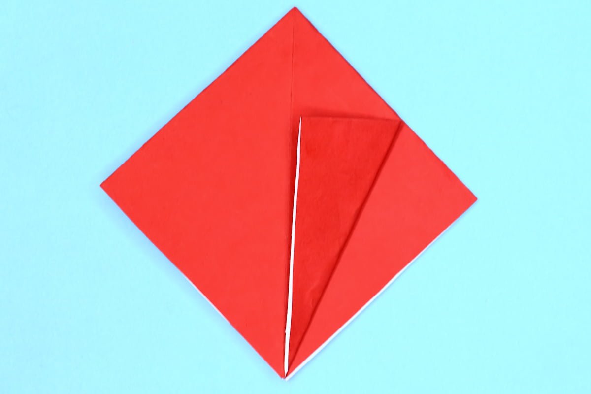 Crane origami step 11