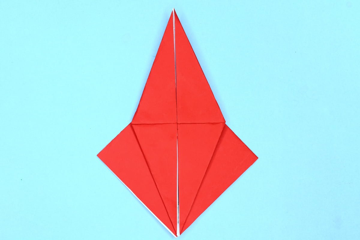 Crane origami step 17