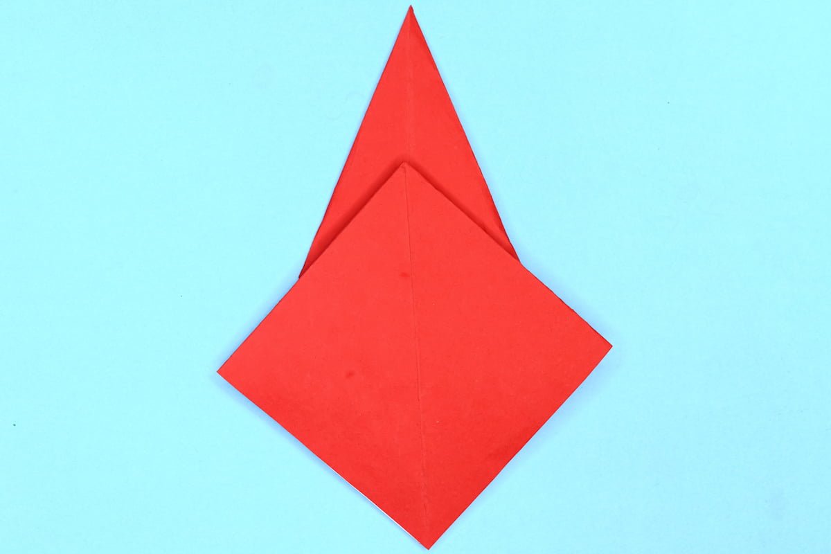 Crane origami step 18