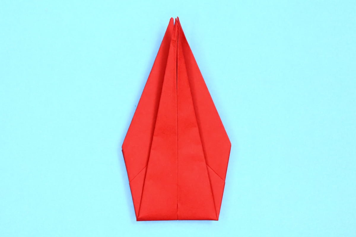 Crane origami step 28