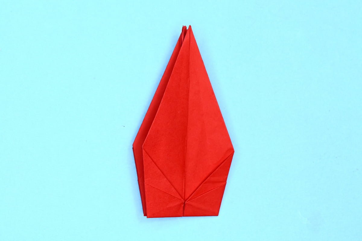 Crane origami step 29