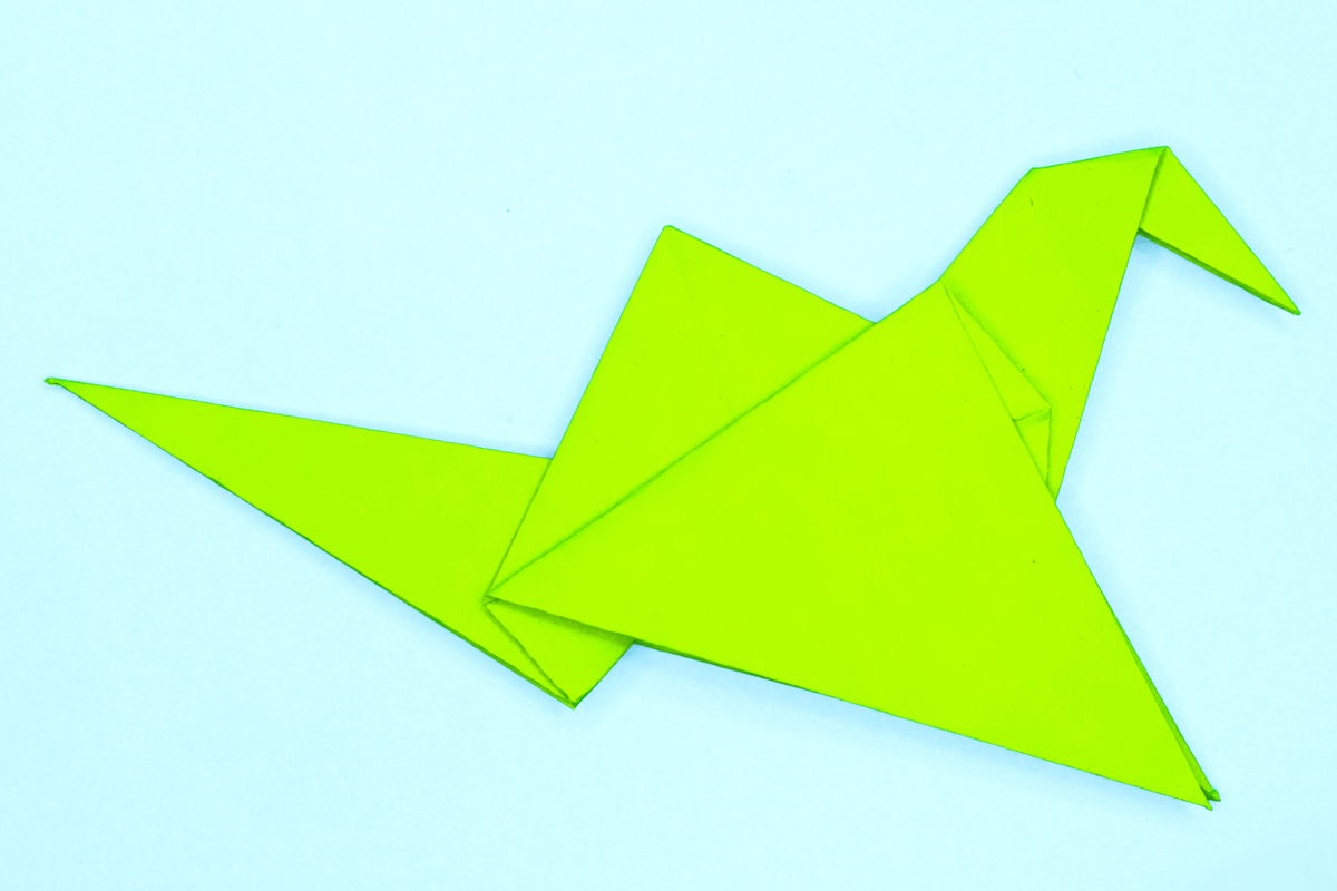 Crane origami step 30