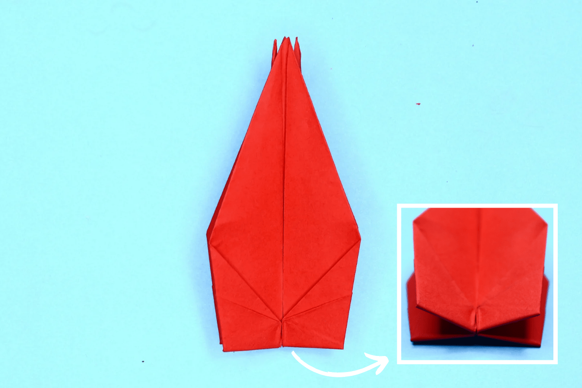 Crane origami step 31