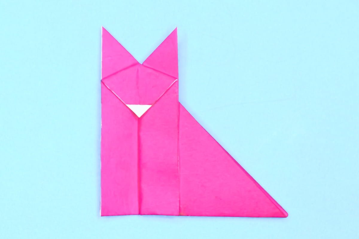 Fox origami step 12