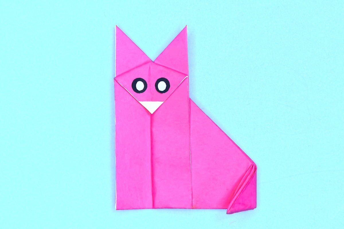 Fox origami final step