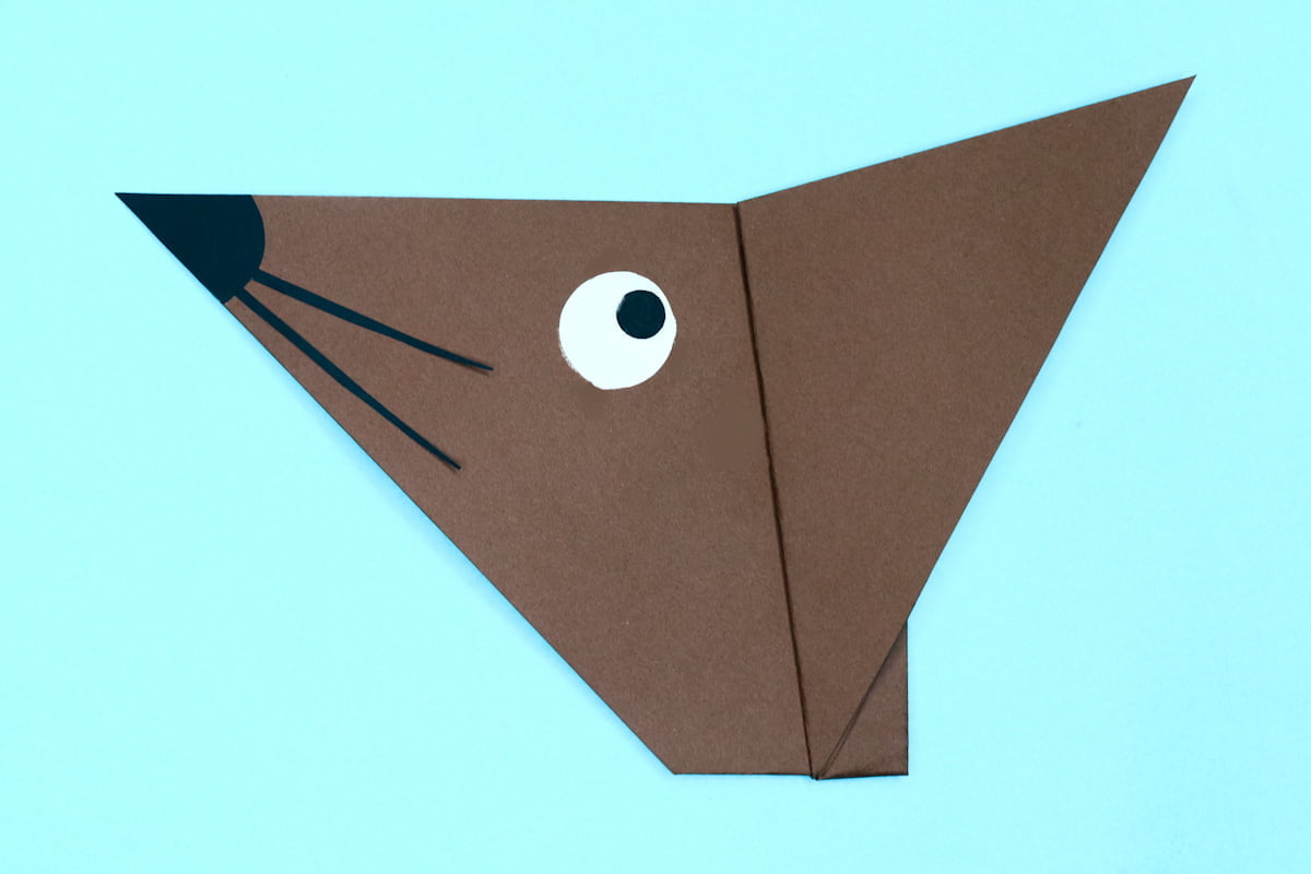 Mouse origami final step