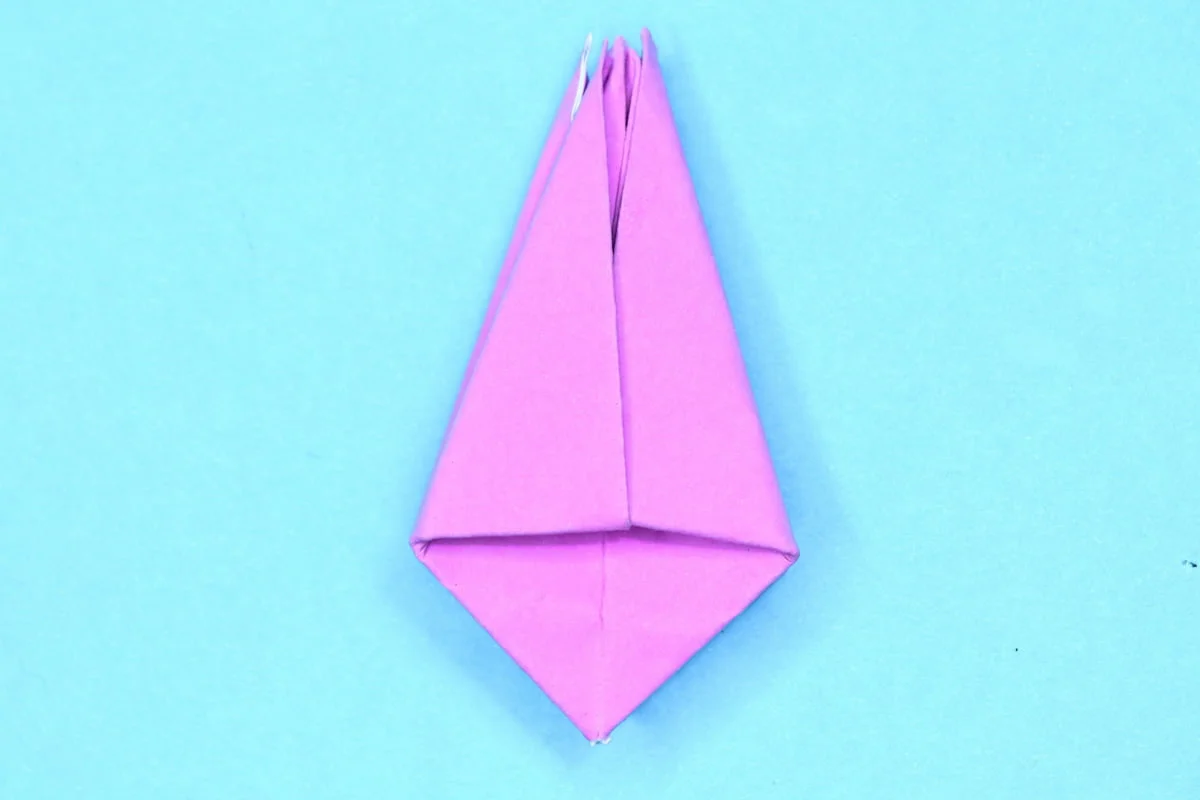 Tulip origami step 24