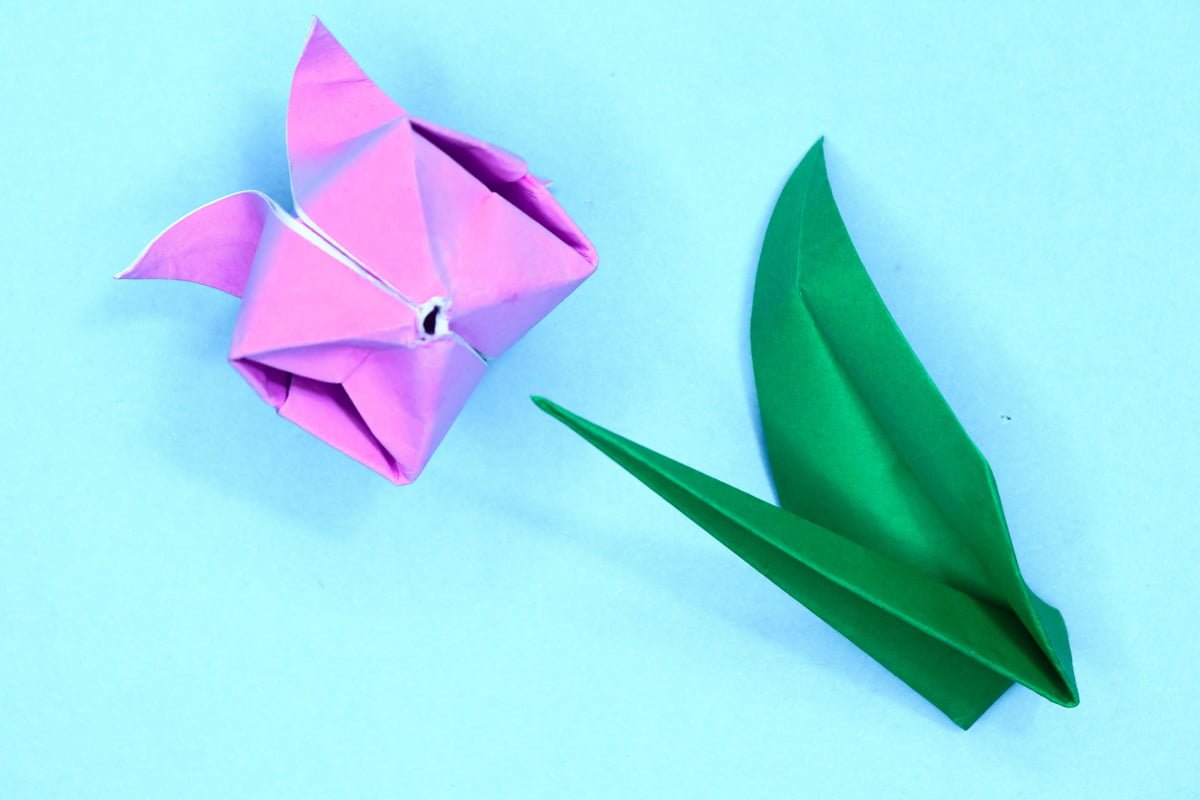 Tulip origami step 30