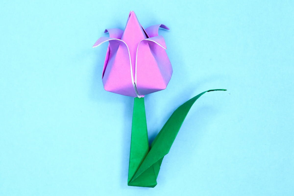 Origami Tulip Instructions (Step-by-step)