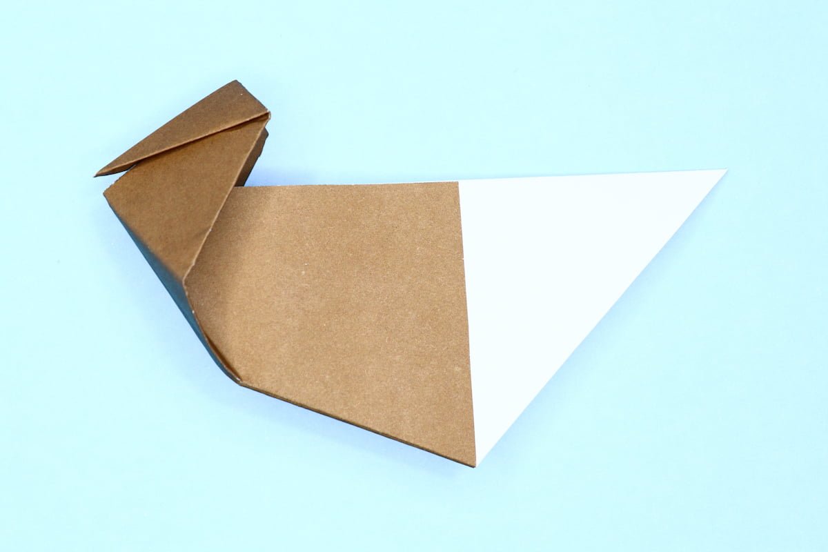 Duck origami step 11