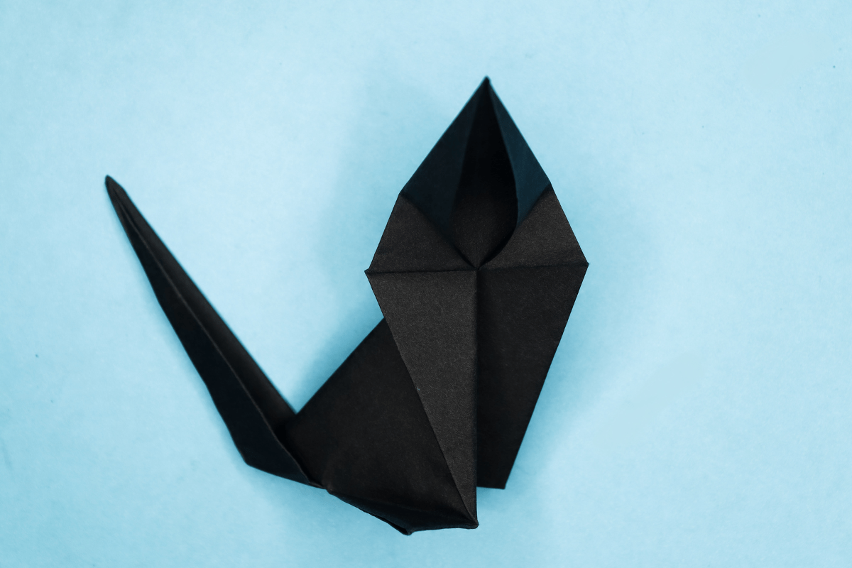 Origami cat step 24