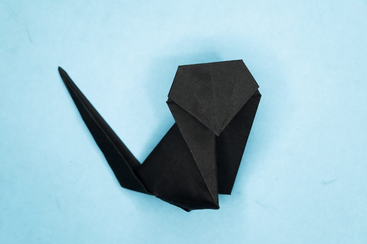 Origami cat step 26