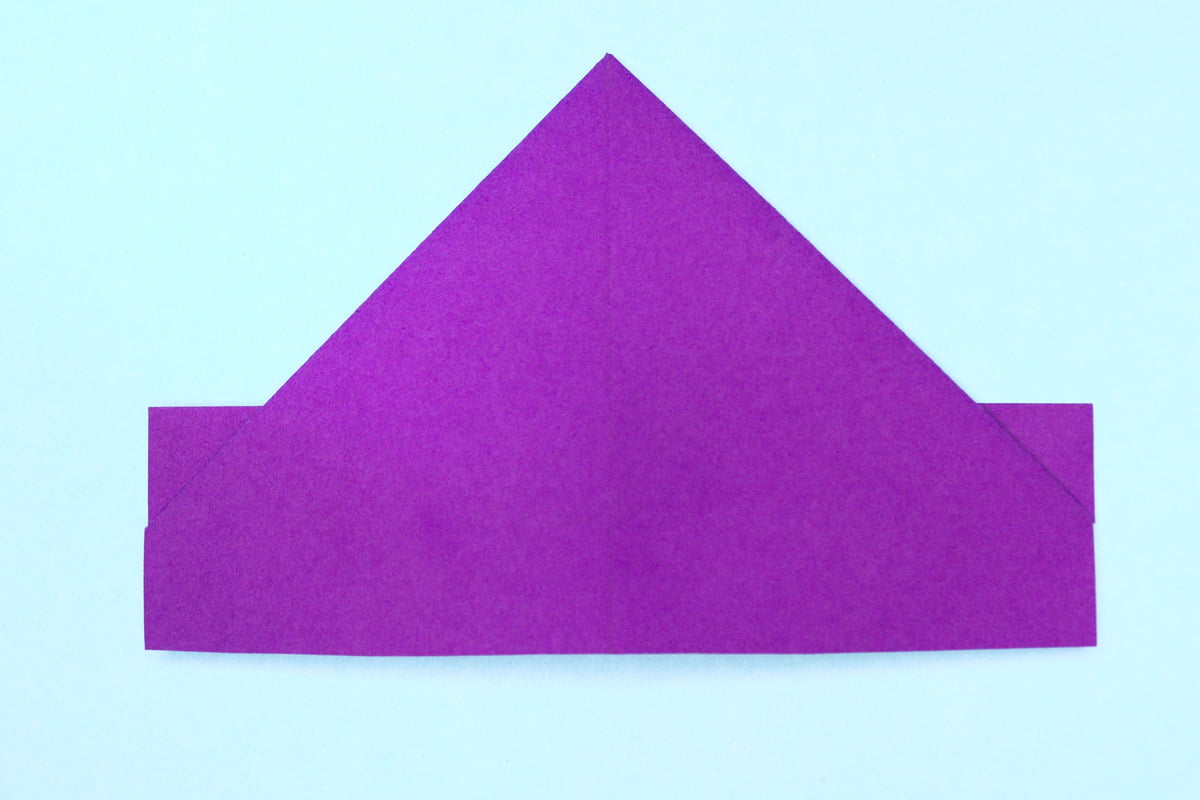 Hat origami step 08