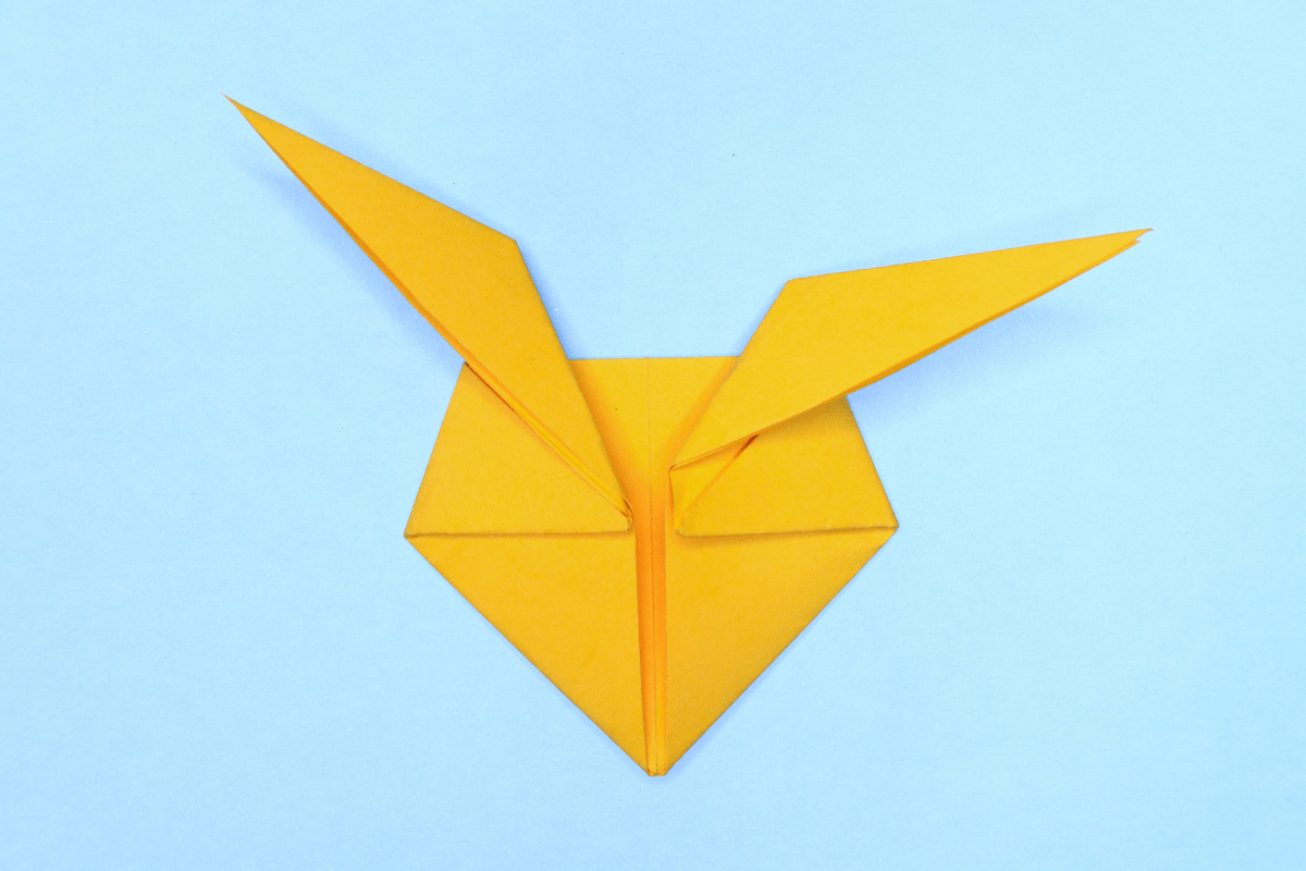 Origami pikachu step 12