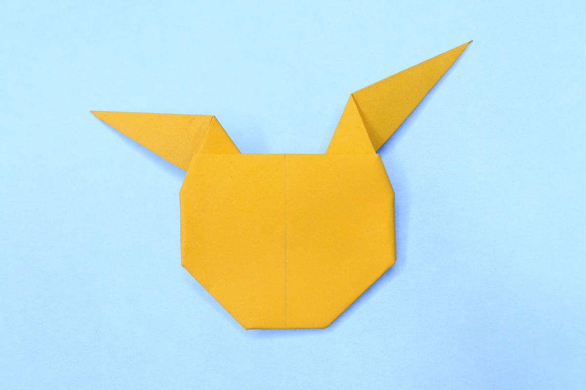 Origami pikachu step 14