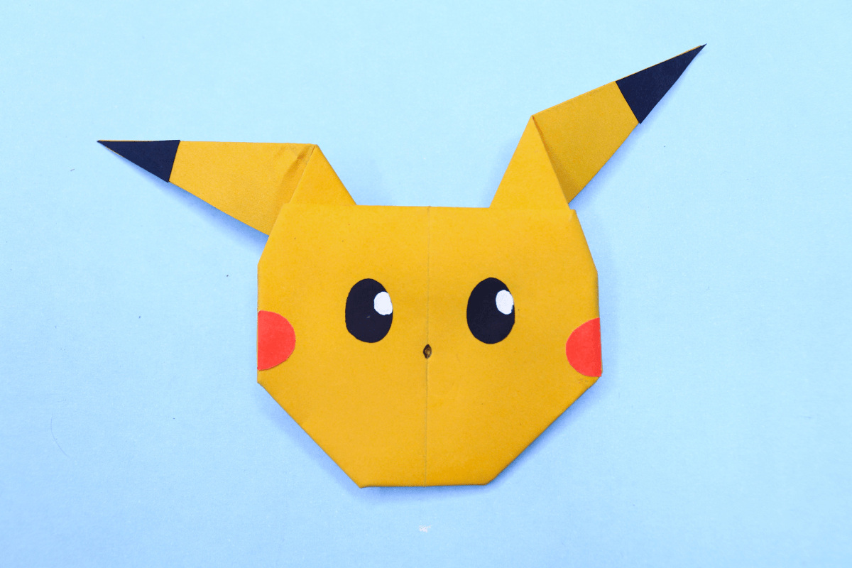 Origami pikachu final step