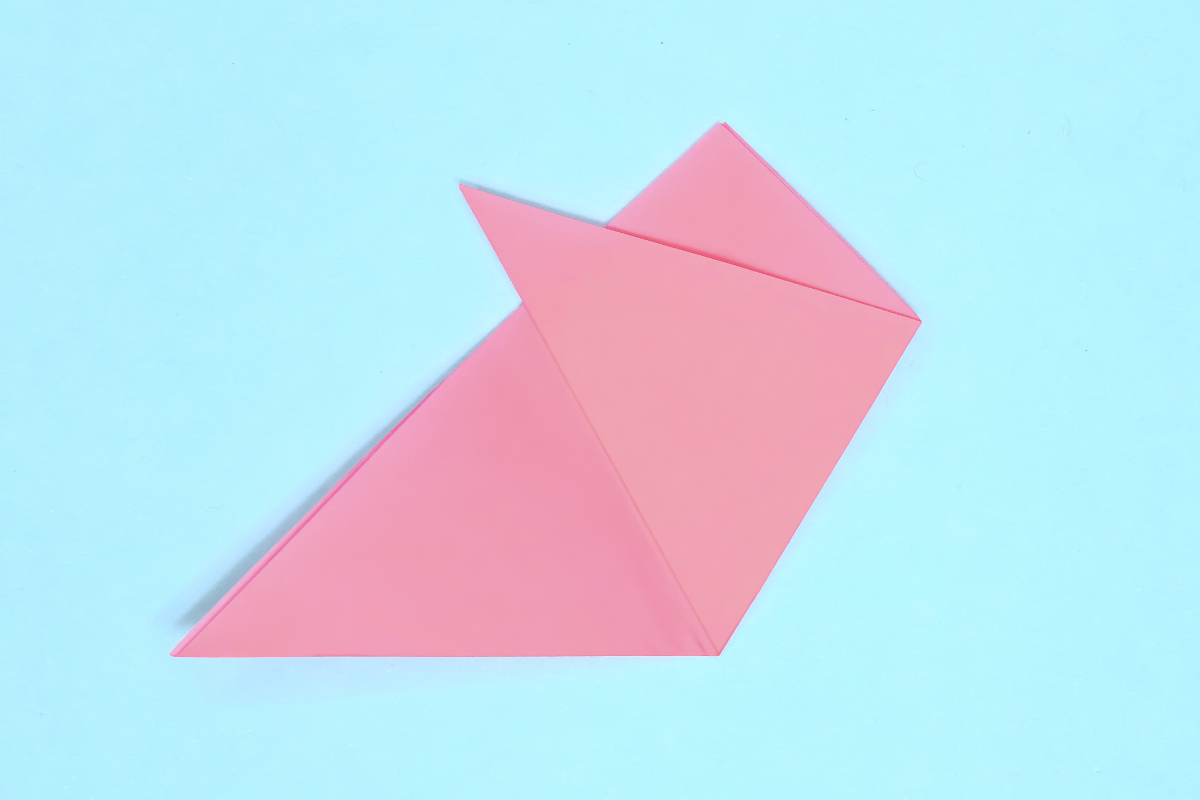 Origami tulip step 06