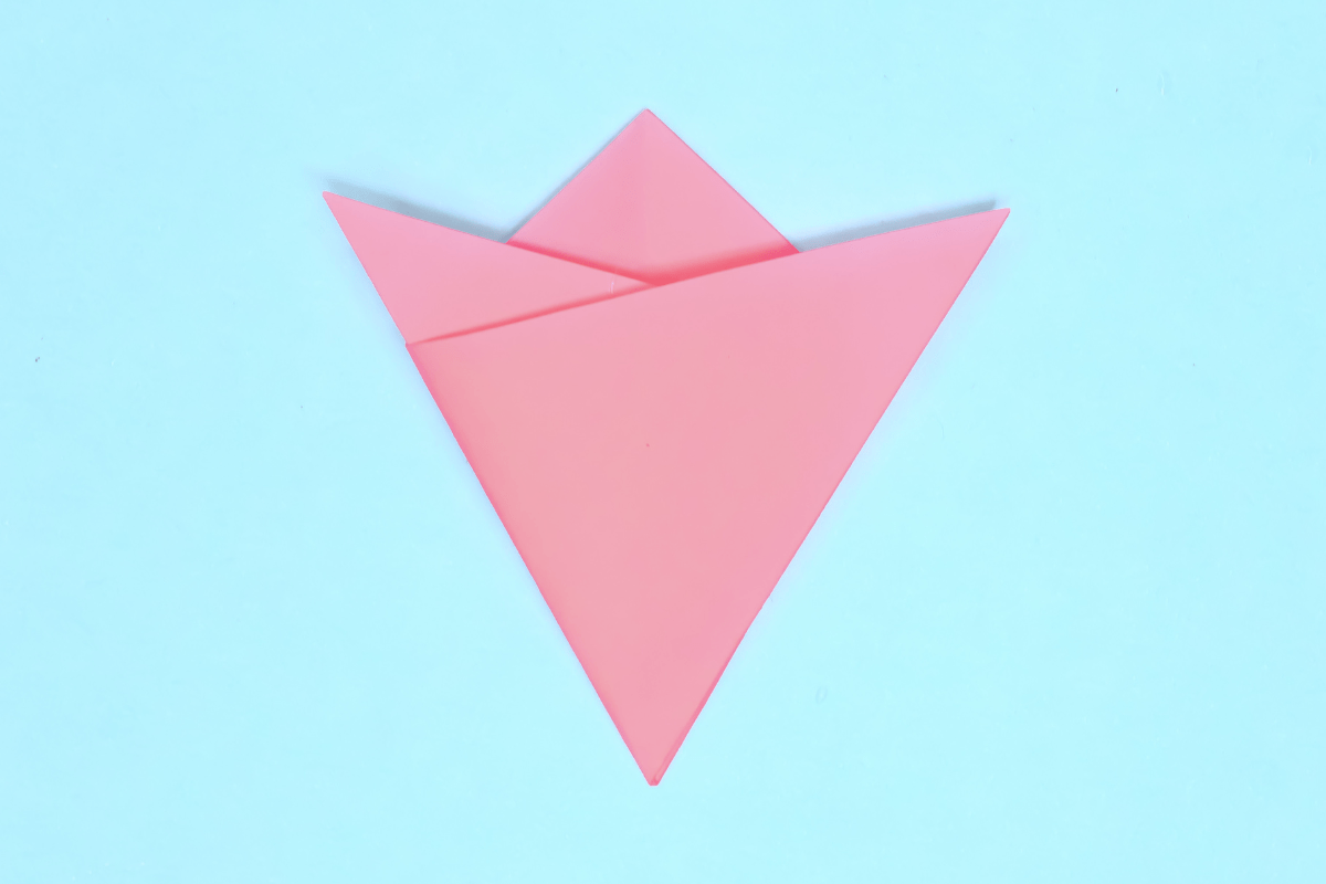 Origami tulip step 07