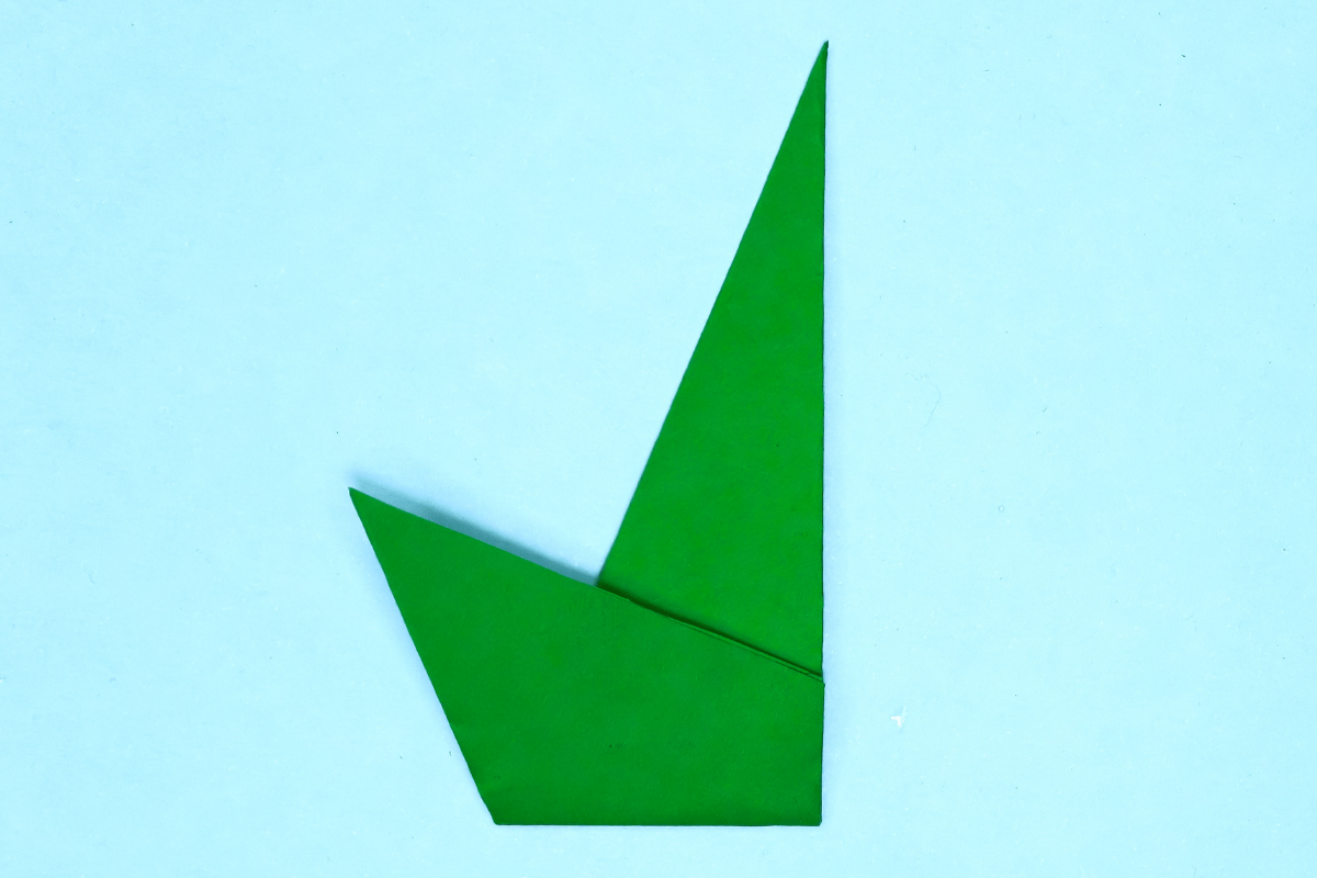 Origami tulip step 14