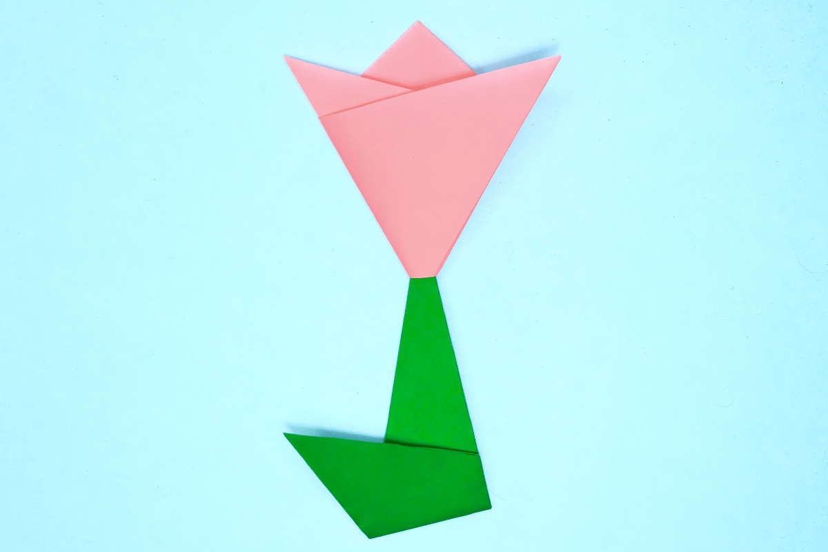 How to Make an Easy Origami Tulip