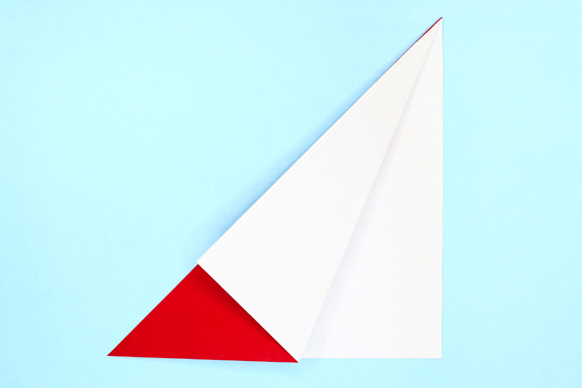 Origami yacht step 04