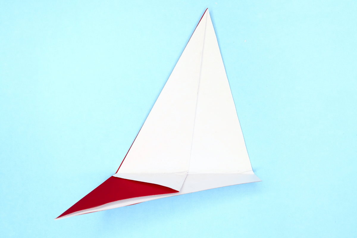 Origami yacht step 05