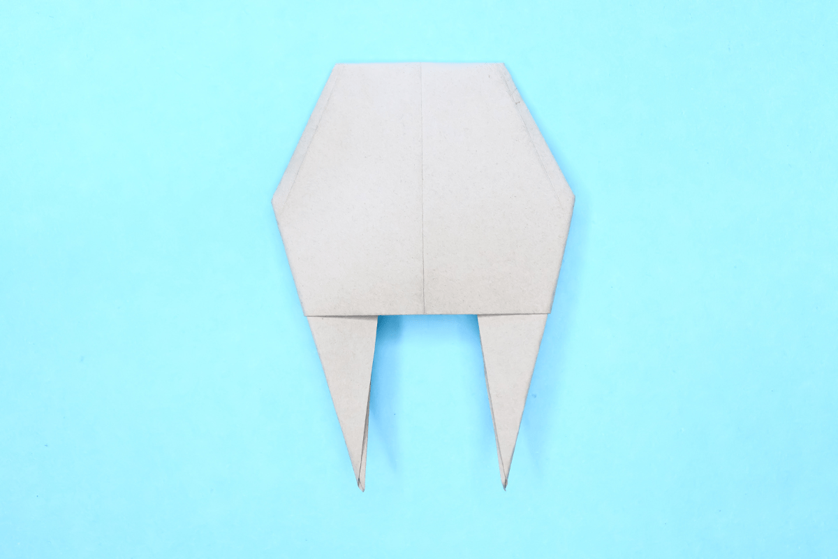 Origami walrus step 10