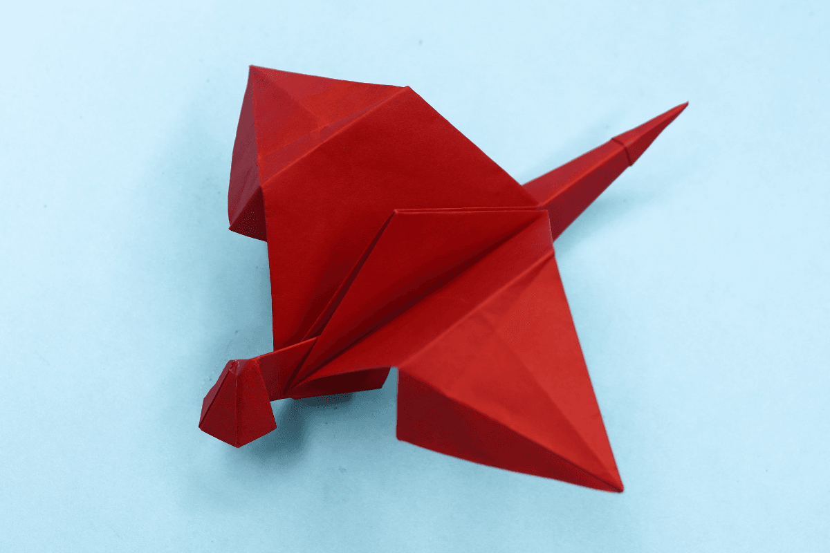 Origami Dragon final step