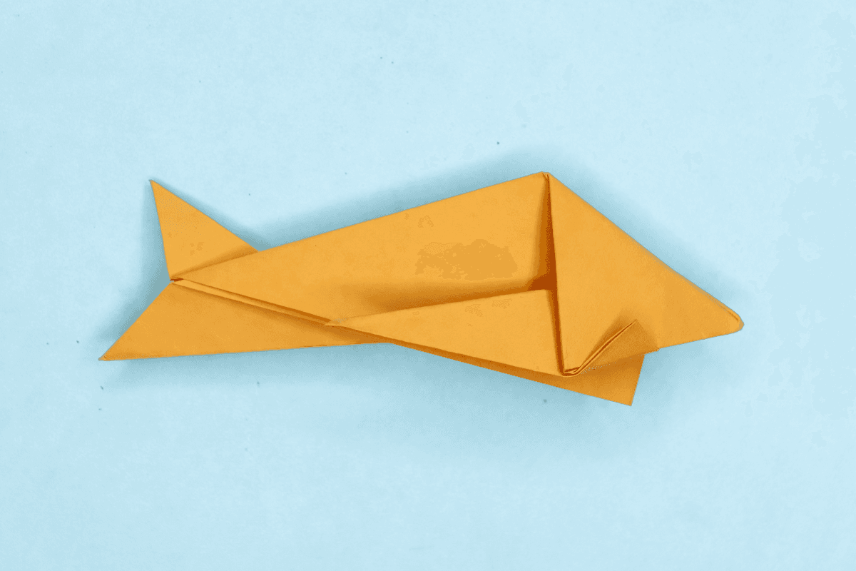 Origami Fish step 21