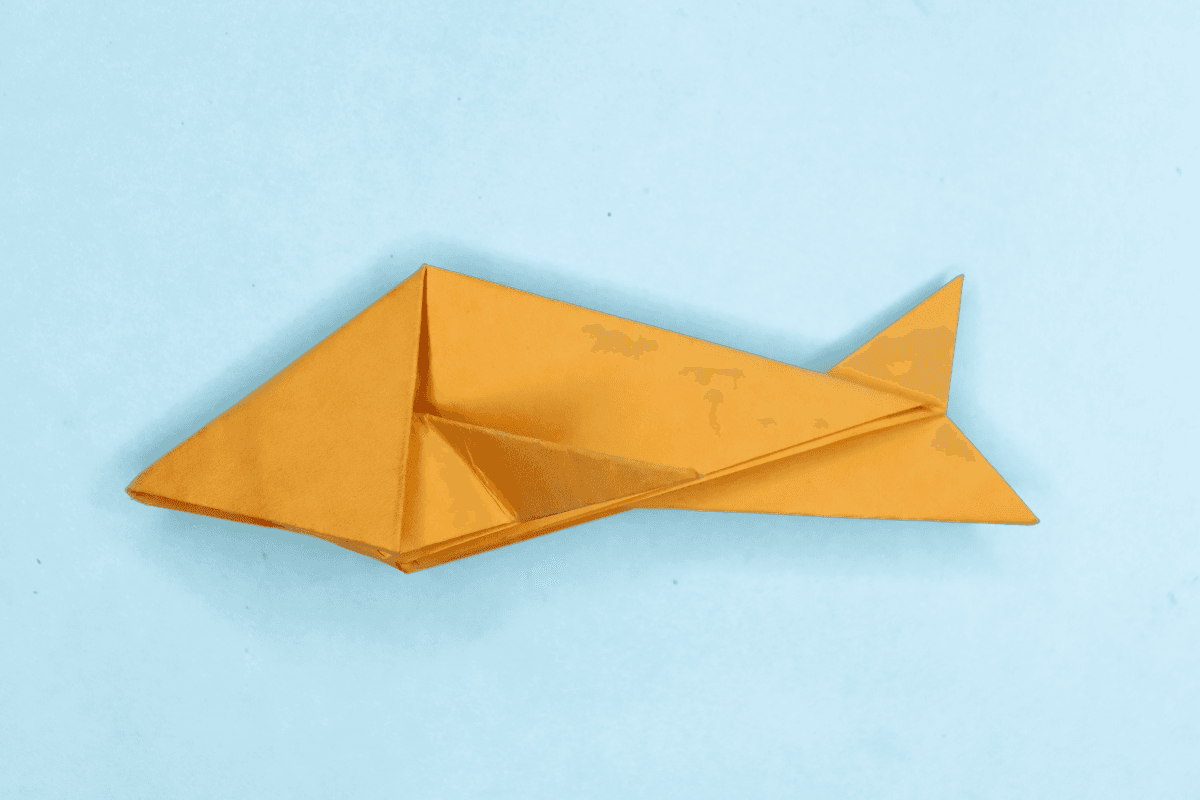 Origami Fish step 32