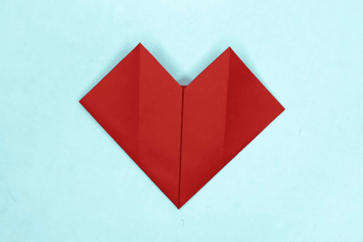 Origami Heart step 10