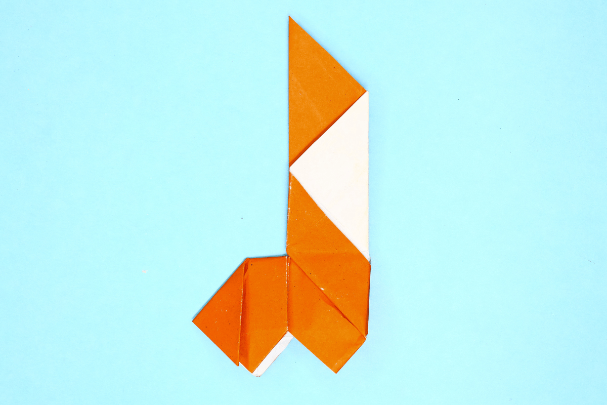 Origami Dog step 32