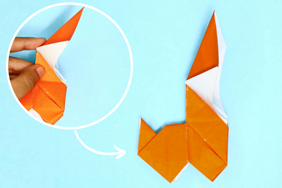 Origami Dog step 40