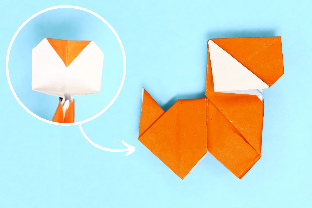 Origami Dog step 42