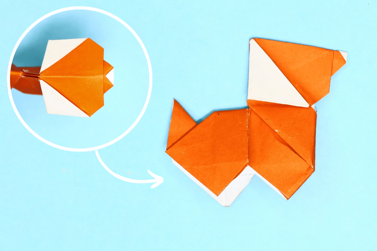 Origami Dog step 44