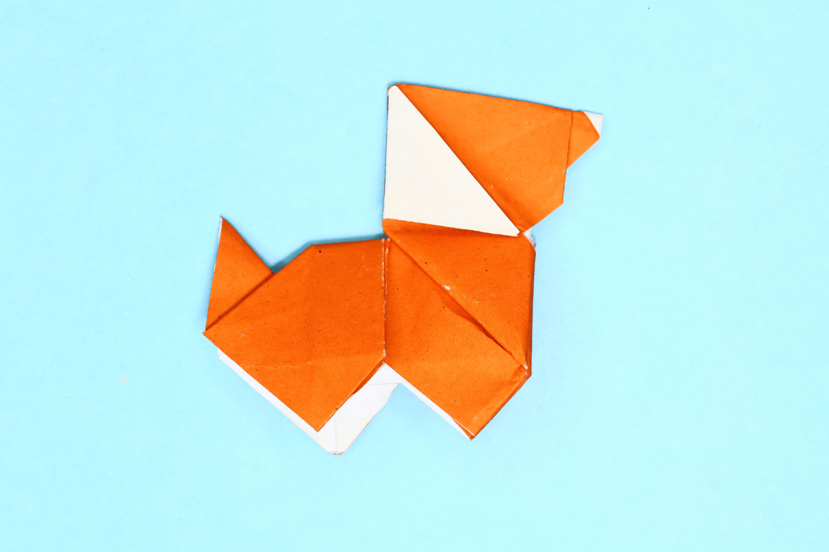 Origami Dog final step