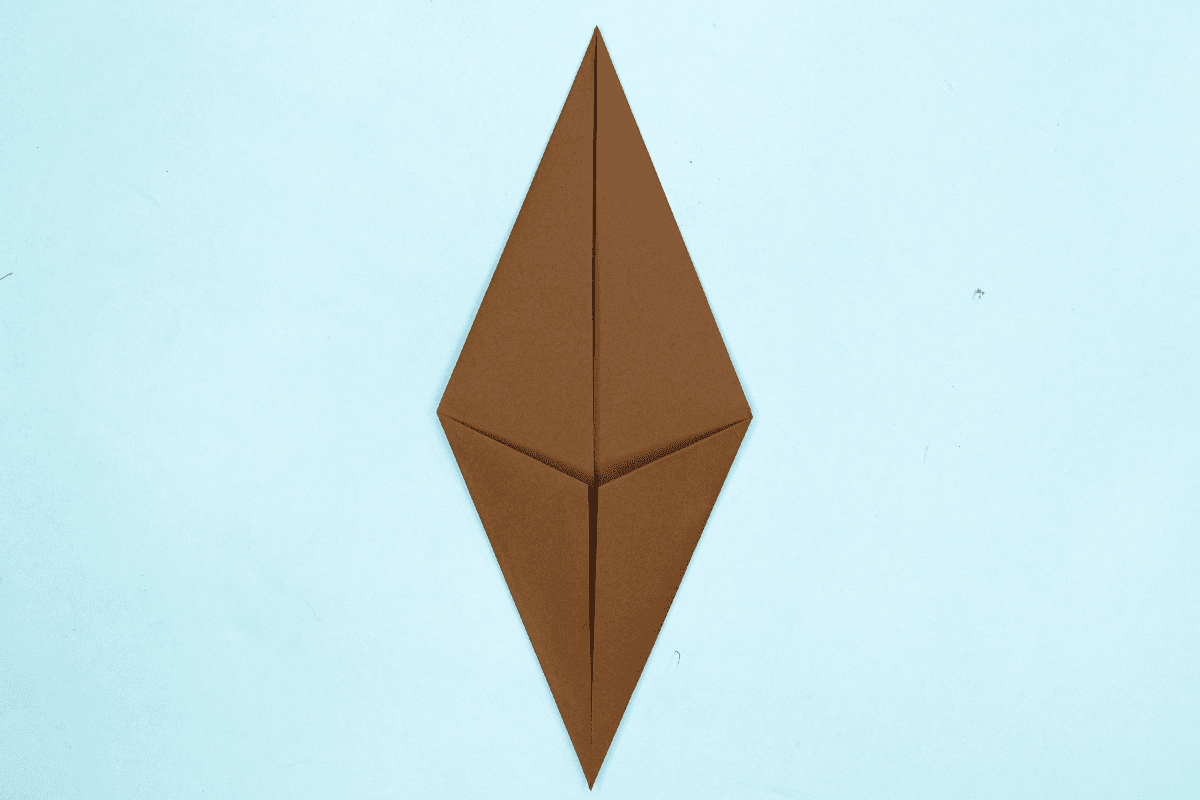 Origami monkey step 07