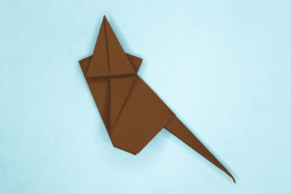 Origami Monkey step 16