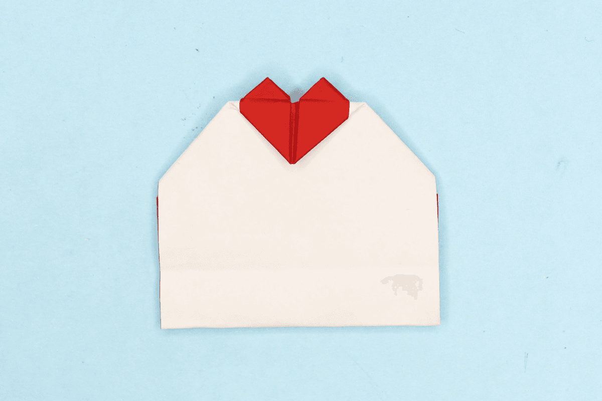 Beautiful Origami Heart Card Instructions